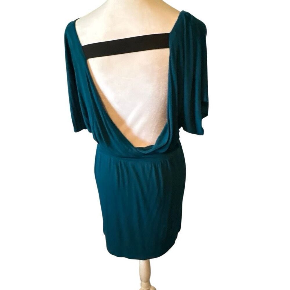 Womens Bella D Backless Tunic, size Medium, Teal, Sexy